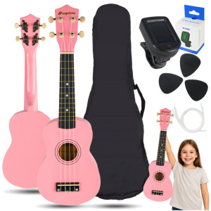 SUPRIMO UK21 SET PK - ukulele sopranowe dla dzieci do nauki gry