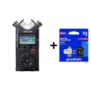 Tascam DR-40X + microSDHC 32GB