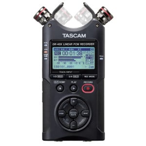 Tascam DR-40X - Przenośny rejestrator cyfrowy z interfejsem USB, zapisujący 2 x stereo, 2 GB karta SD