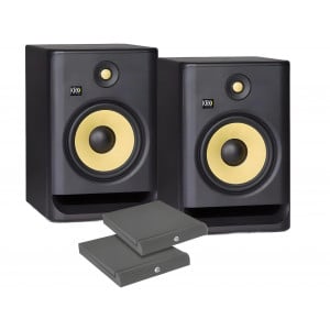 KRK RP8 G4 - pair if activ monitors + with isolation pads