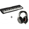 CASIO CT-S200 BK - KEYBOARD + headphones
