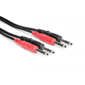 Hosa CSS-202 Kabel 2 x TRS 6,35- 2 x TRS 6,35 2 m