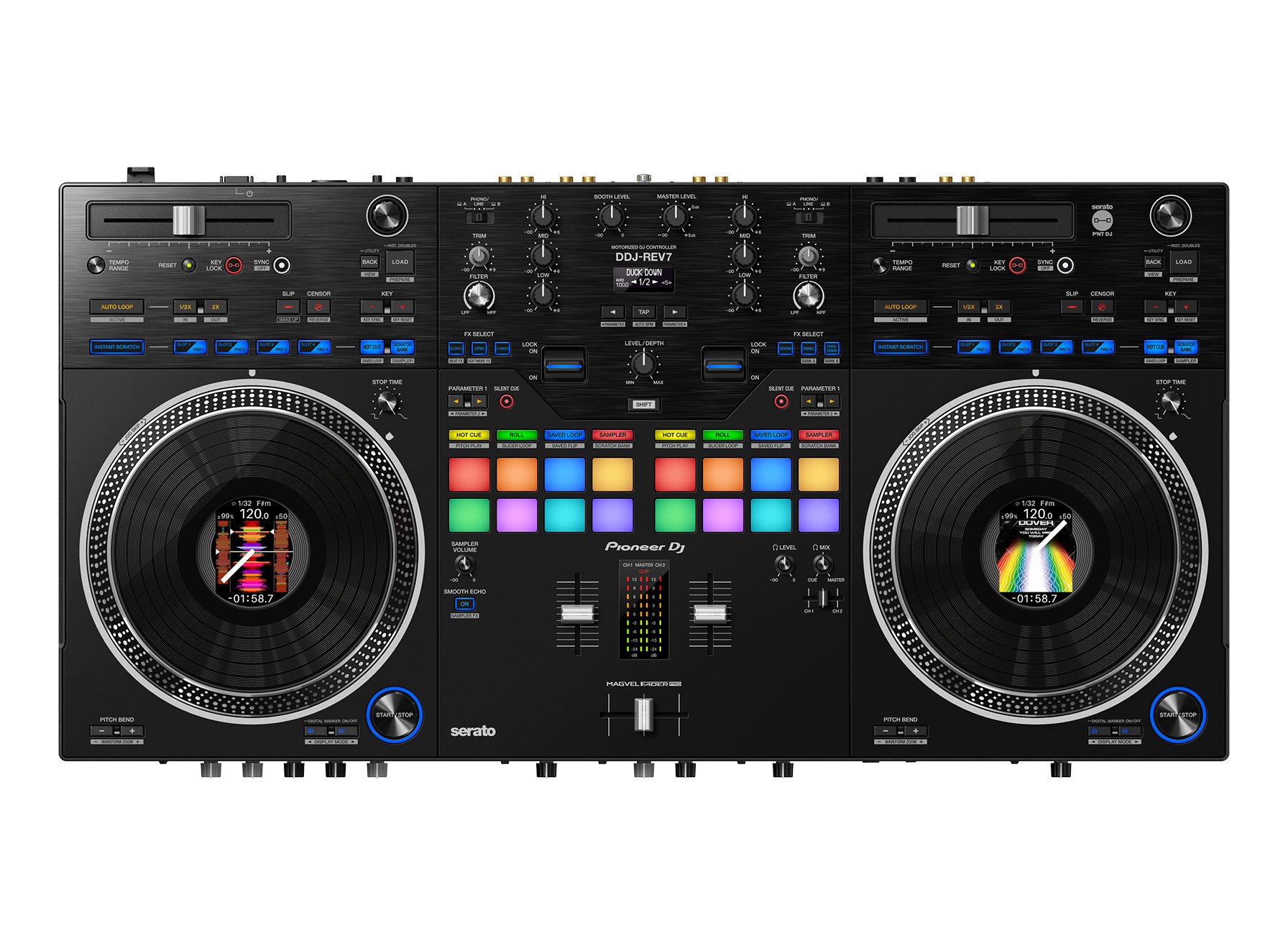 Pioneer DJ Power DJ コントローラー DDJ-RB DDJ-RB (zarchiwizowane) Przenośny 2-kanałowy kontroler do