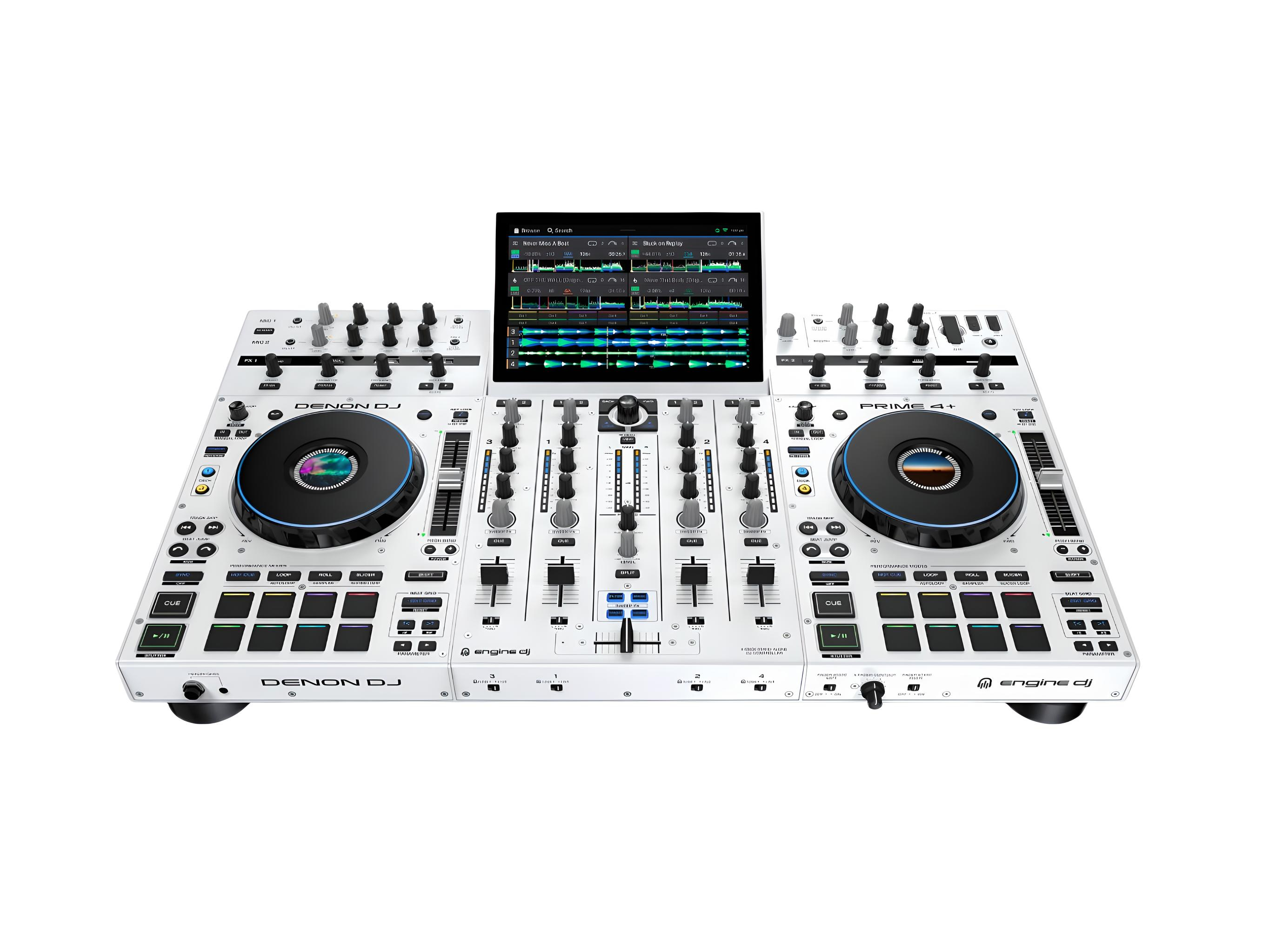 DENON DJ prime4 DJ機材 denon-dj-prime-4-white-od-