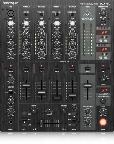 behringer DJX750 ベリンガー DJミキサー Amazon | ベリンガー DJミキサー BPMカウンター 5ch エフェクト
