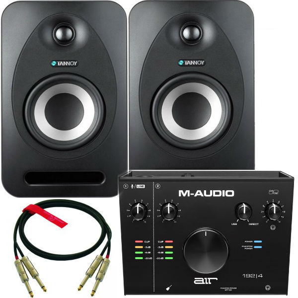 Tannoy REVEAL 402 - Para monitorów + M-audio AIR 192/4 +