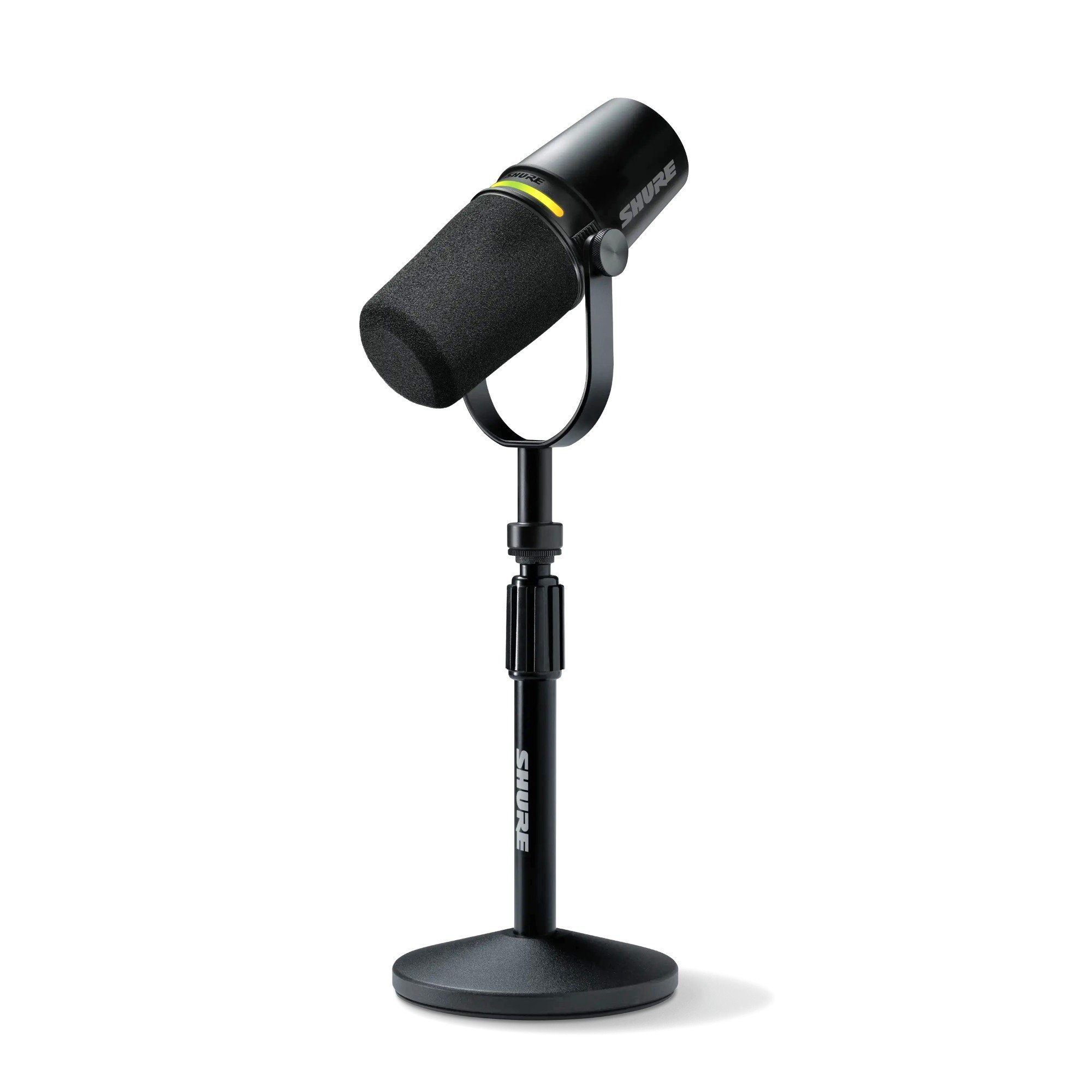 SHURE MV7+K-BNDL - Mikrofon do podcastów ze statywem biurkowym, czarny ...