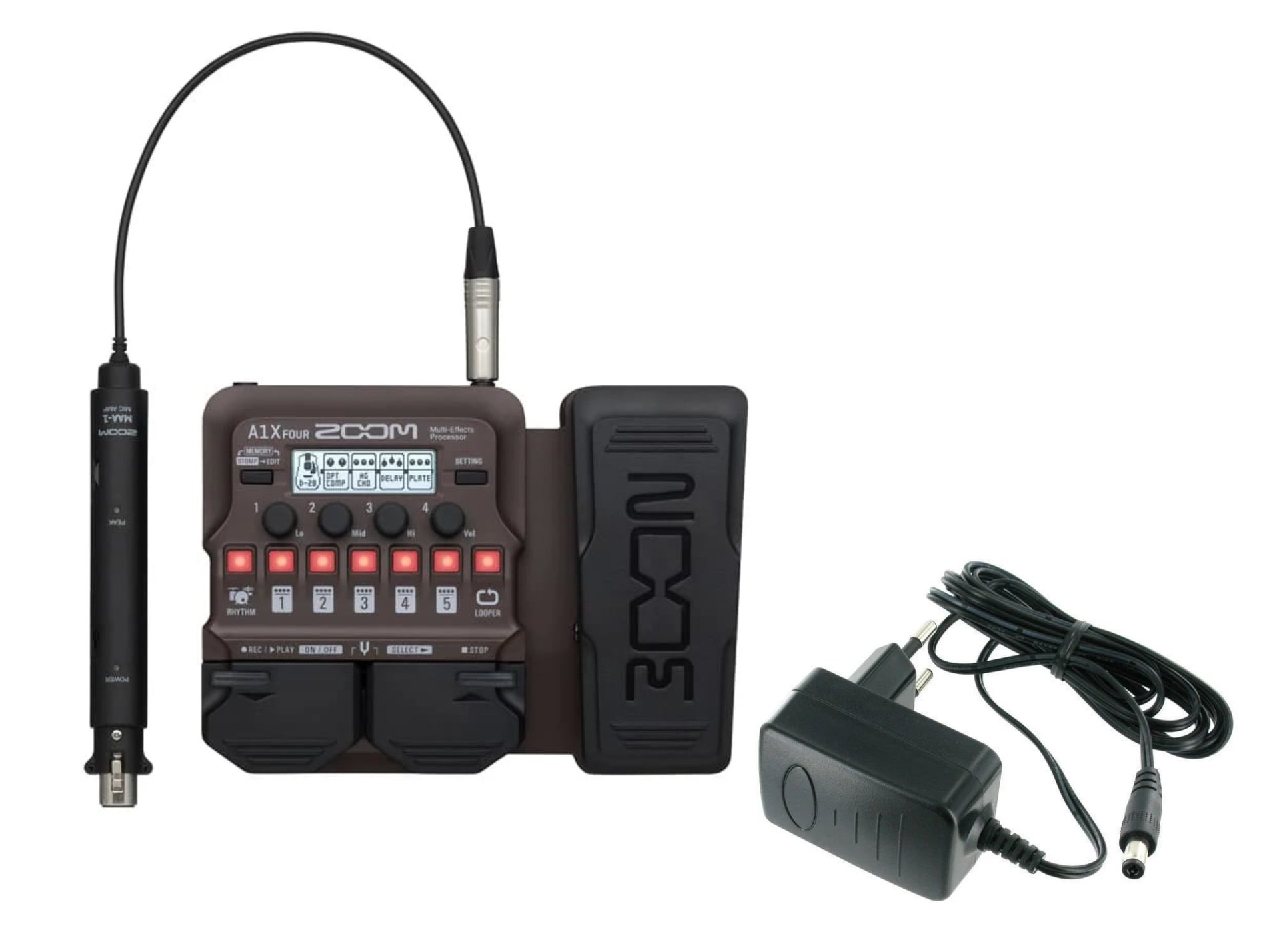 ZOOM A1X FOUR + ZOOM AD-16 - Wielofunkcyjny Procesor Efektów z ...