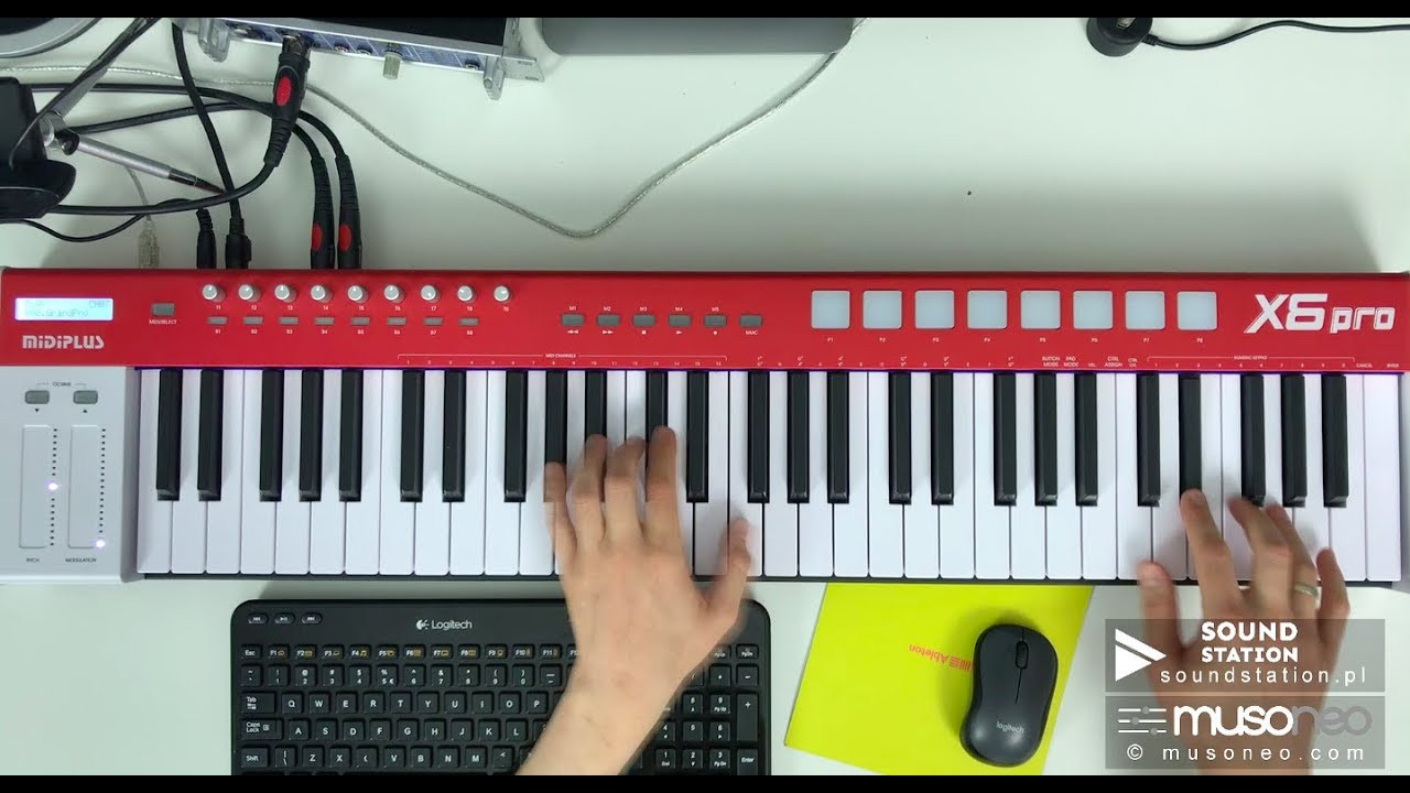 Elektroniczne instrumenty klawiszowe od MIDIPLUS- X6 PRO  i X8 PRO 