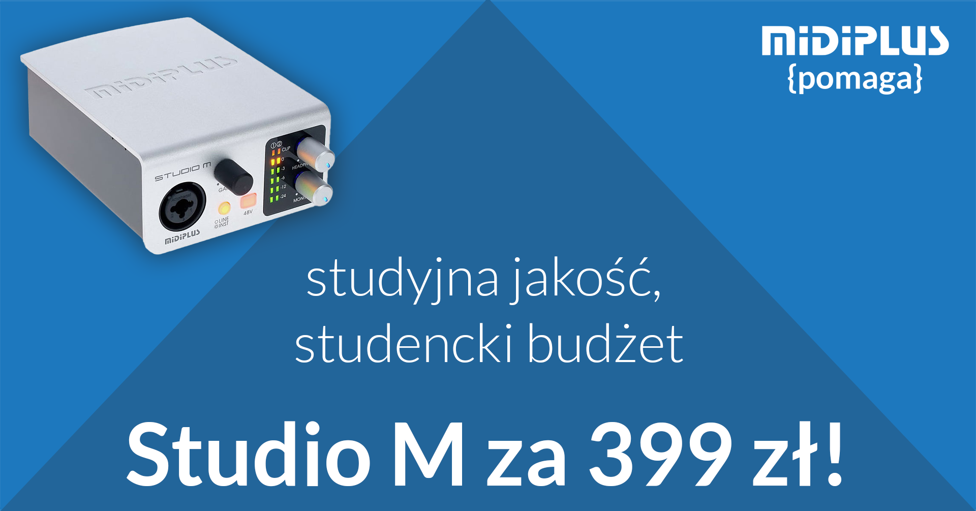 MidiPlus Studio M - studyjna jakość, studencki budżet
