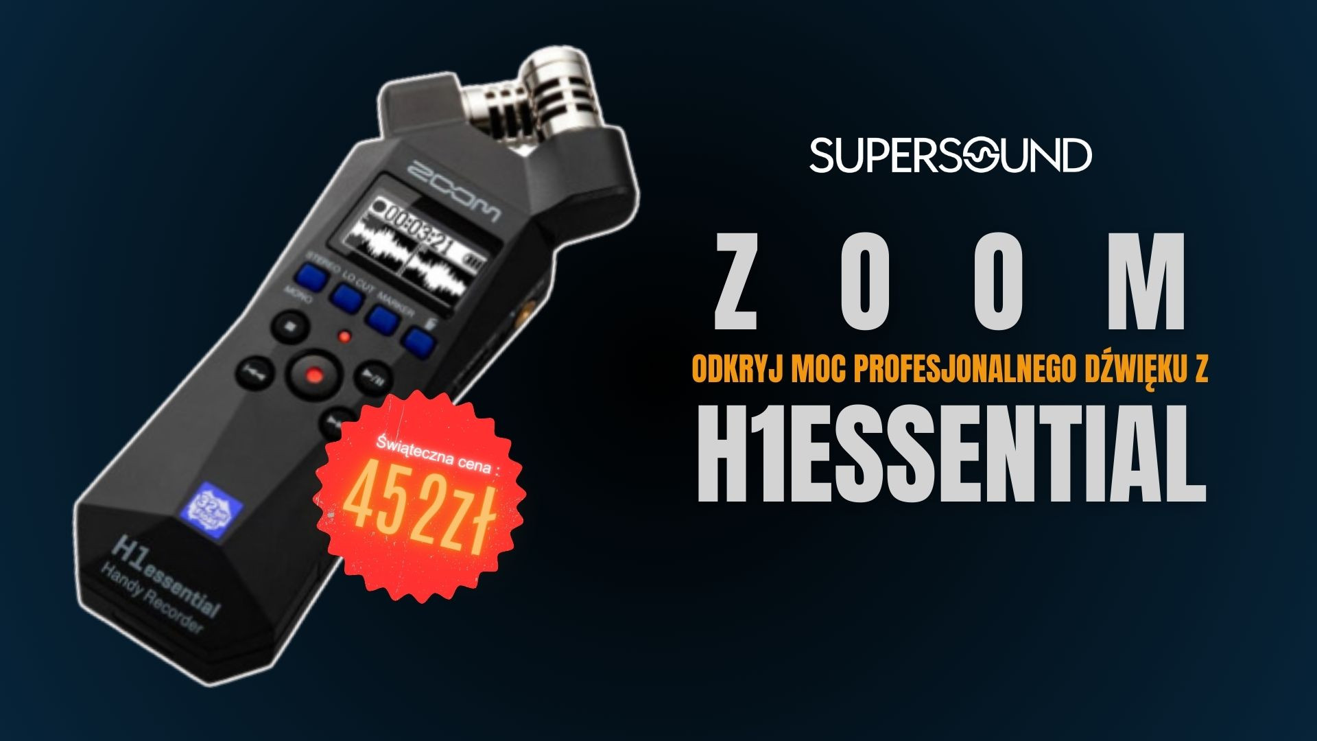 Odkryj moc profesjonalnego dźwięku z Zoom H1essential 