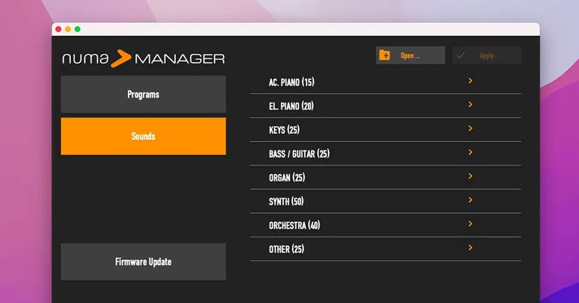 Numa Manager - nowe narzędzie dla instrumentów z rodziny Studiologic Numa
