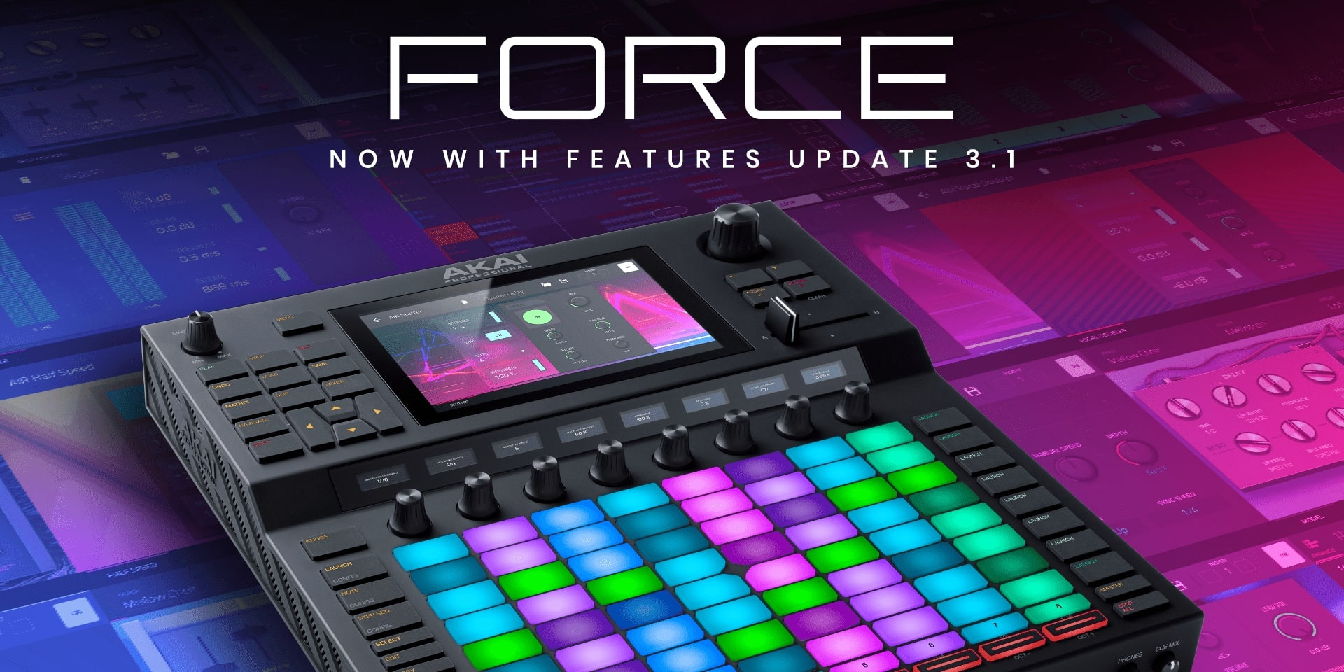 FORCE 3.1 - aktualizacja funkcji AKAI FORCE