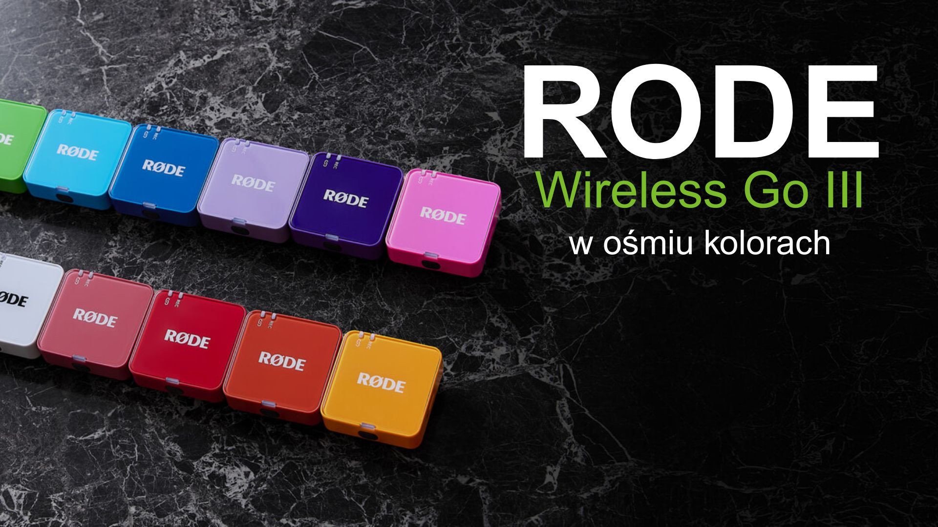 RODE Wireless GO III – teraz w kolorach, które podkreślą Twoją osobowość