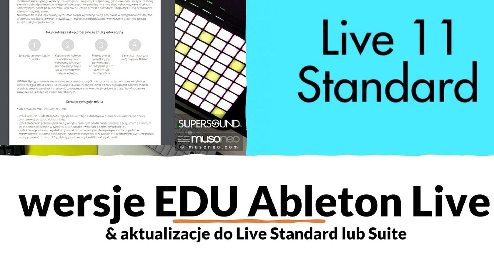 Ableton Live 11 - wersje edukacyjne i aktualizacje do Live Standard i Suite