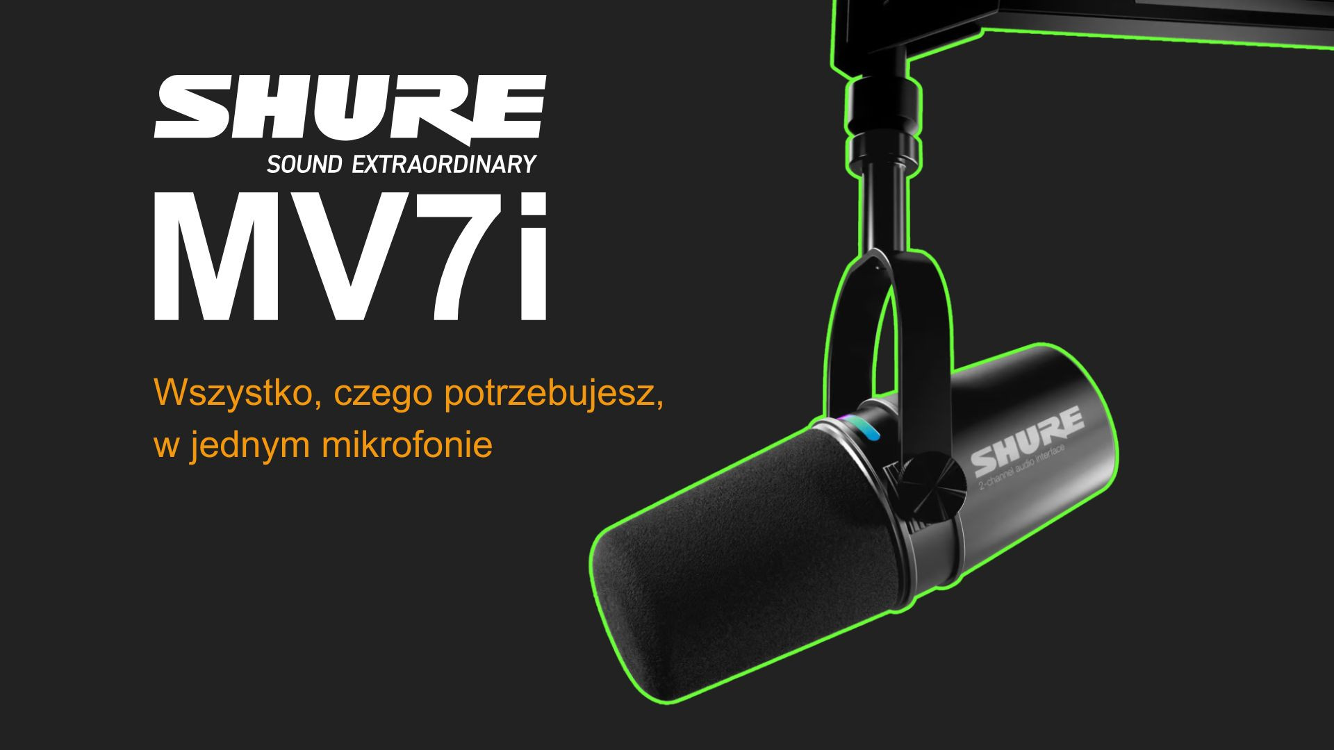 Shure MV7i – Wszystko, czego potrzebujesz, w jednym mikrofonie