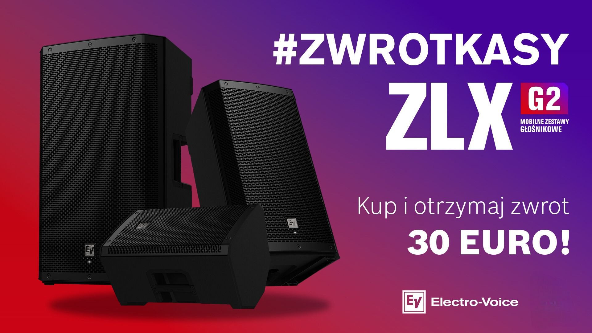 #ZWROTKASY na zestawy głośnikowe Electro-Voice ZLX-G2