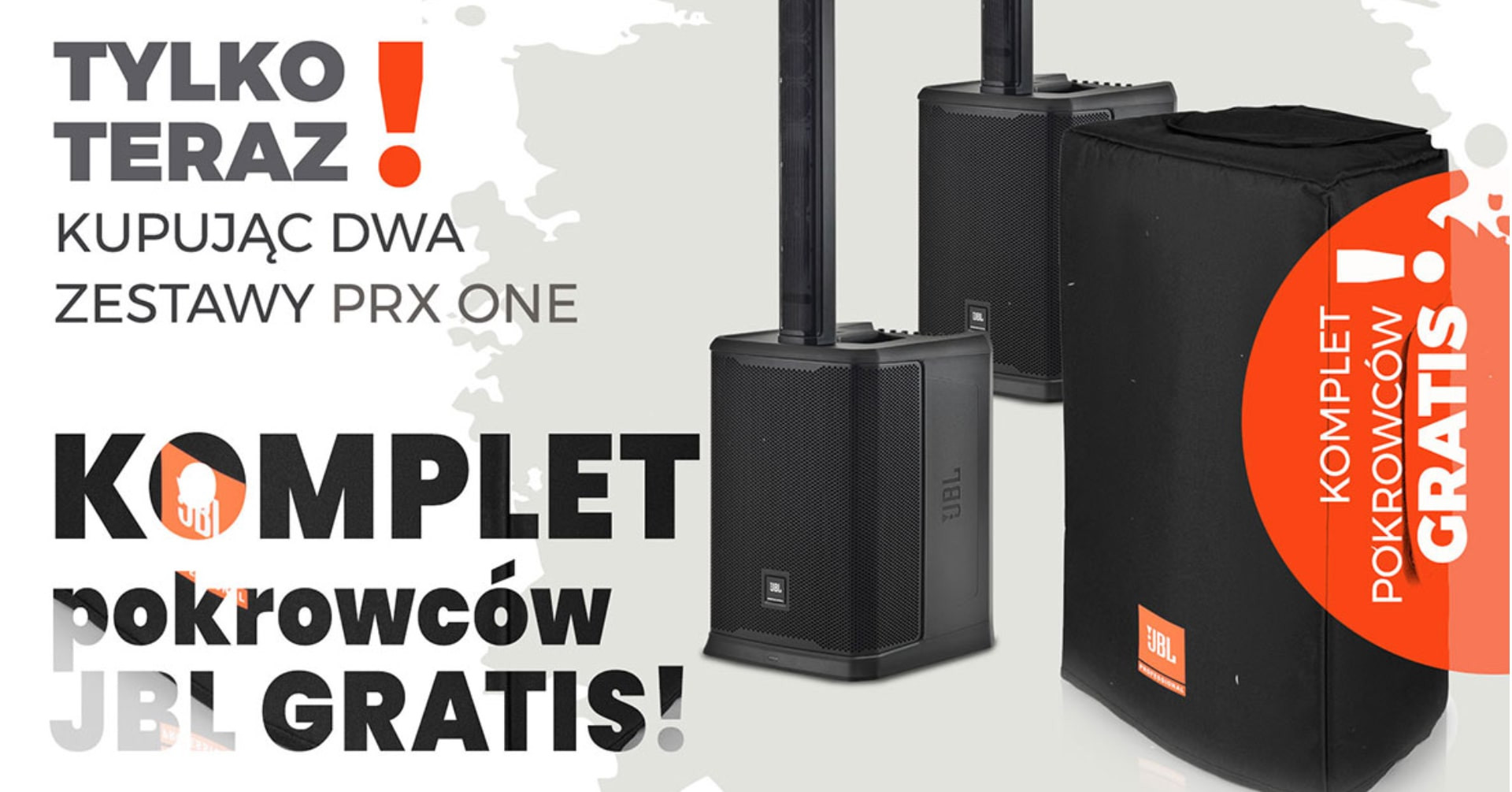 Kup dwa zestawy JBL PRX ONE i odbierz komplet pokrowców GRATIS!