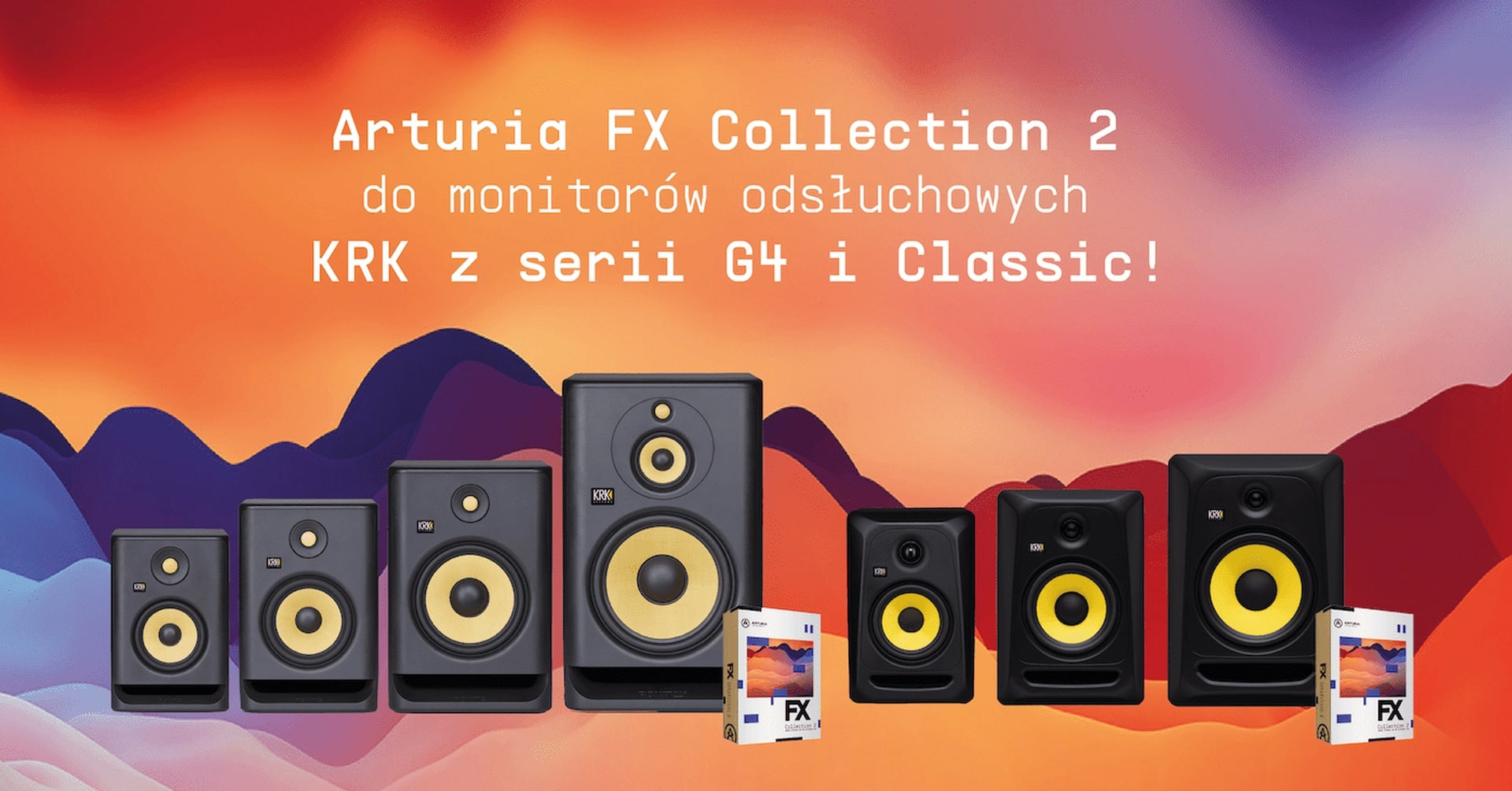 Kup monitory KRK z serii ROKIT G4 lub Classic i odbierz Arturia FX Collection 2 za darmo!