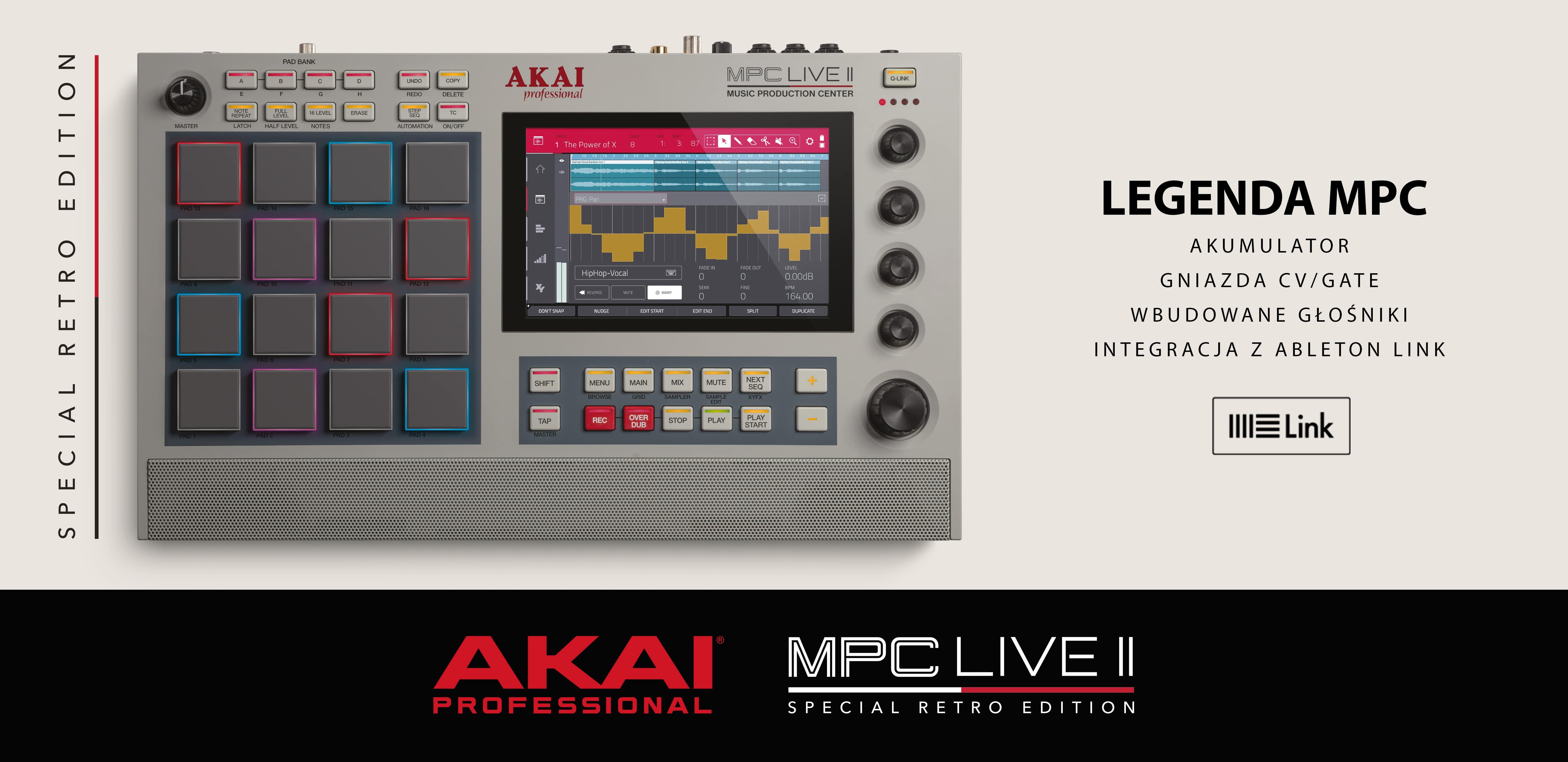 Firma Akai Professional zapowiedziała edycję MPC Live II Retro!