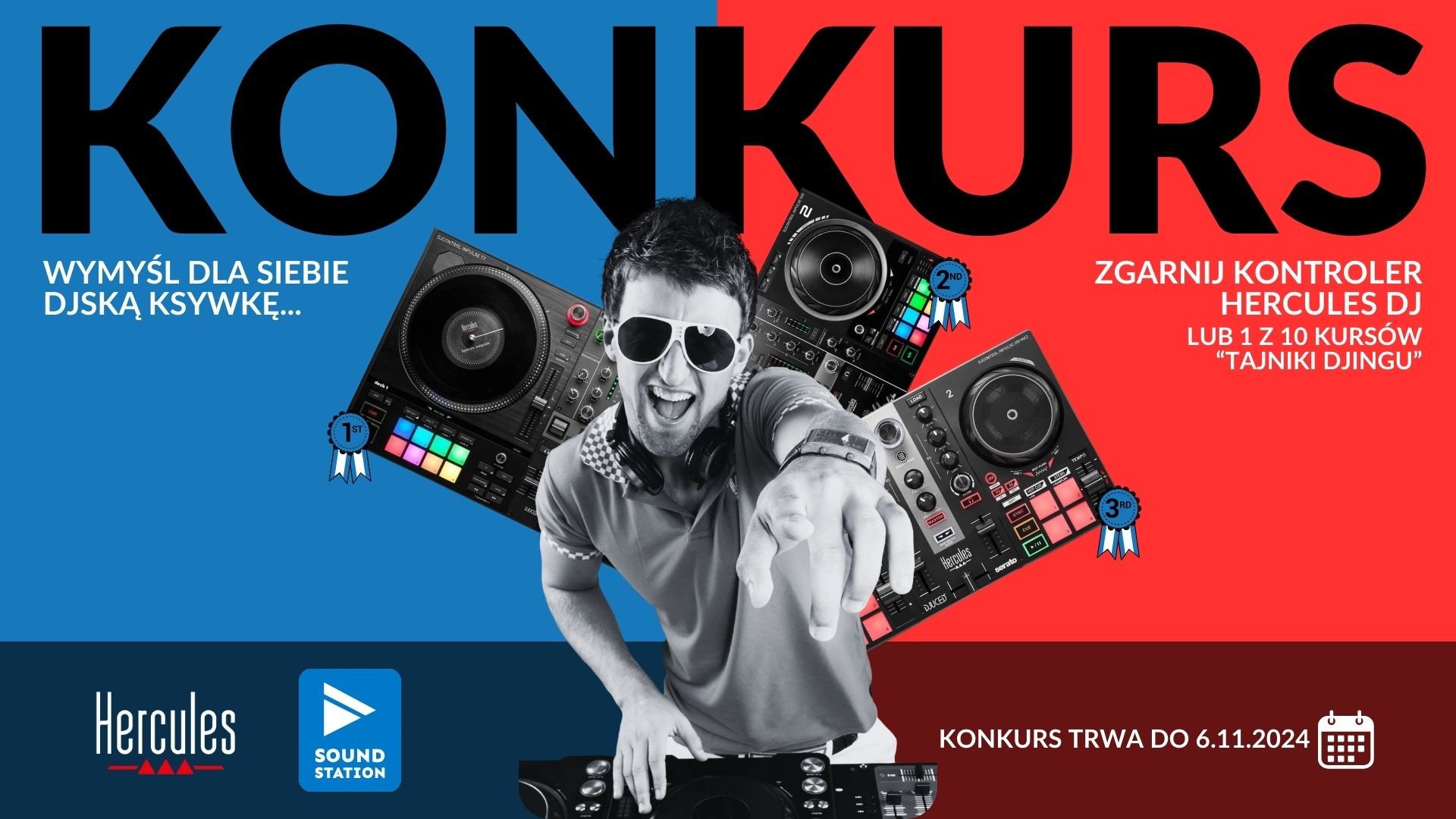 Weź udział w konkursie i zgarnij kontroler Hercules DJ albo kurs Tajniki DJingu!