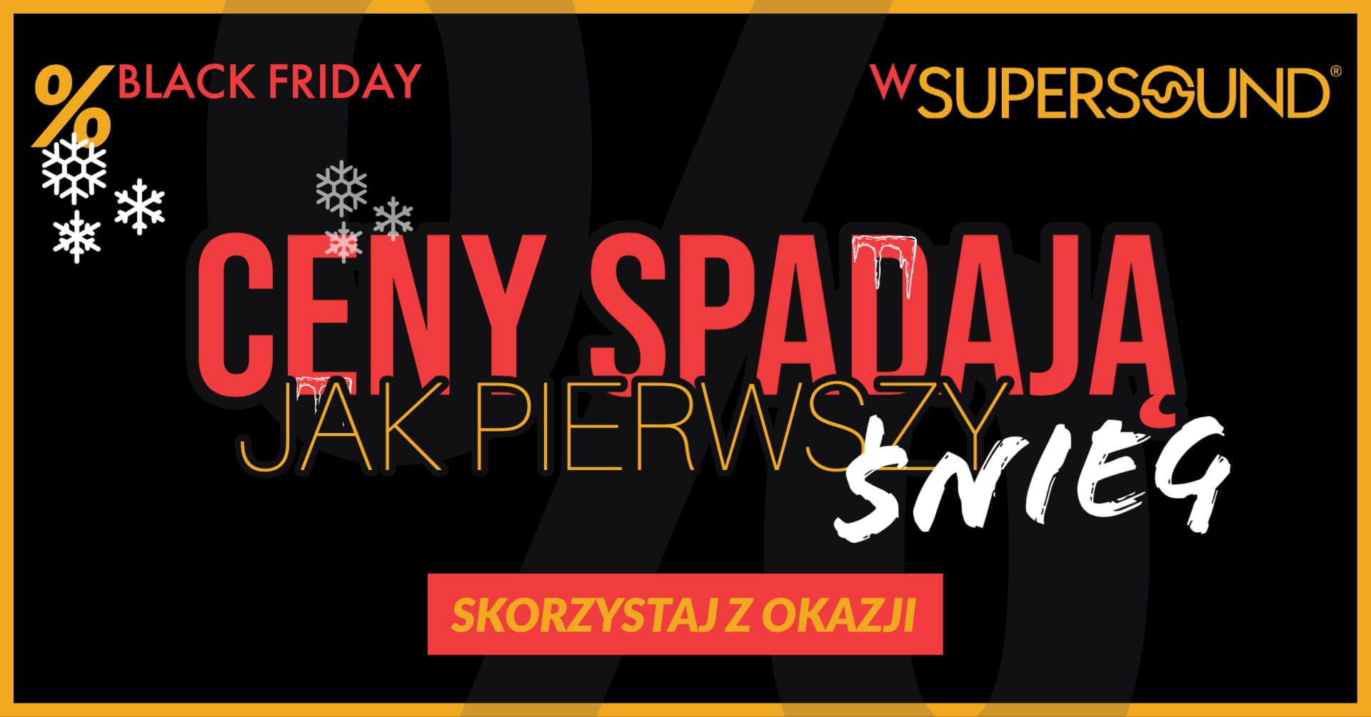 Ceny spadają jak pierwszy śnieg - Black Friday na Supersound.pl