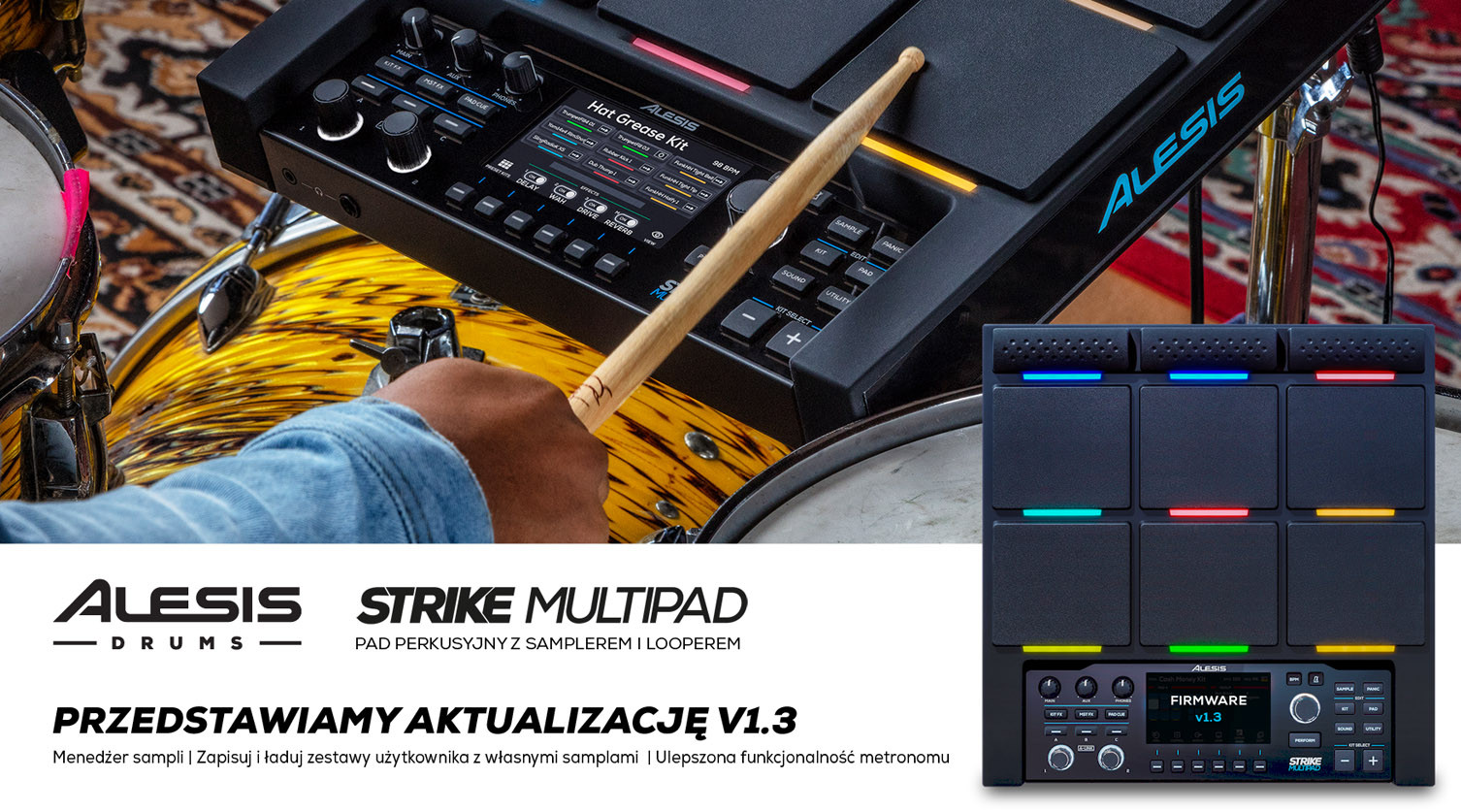 Alesis ogłasza update do Strike Multipad v1.3