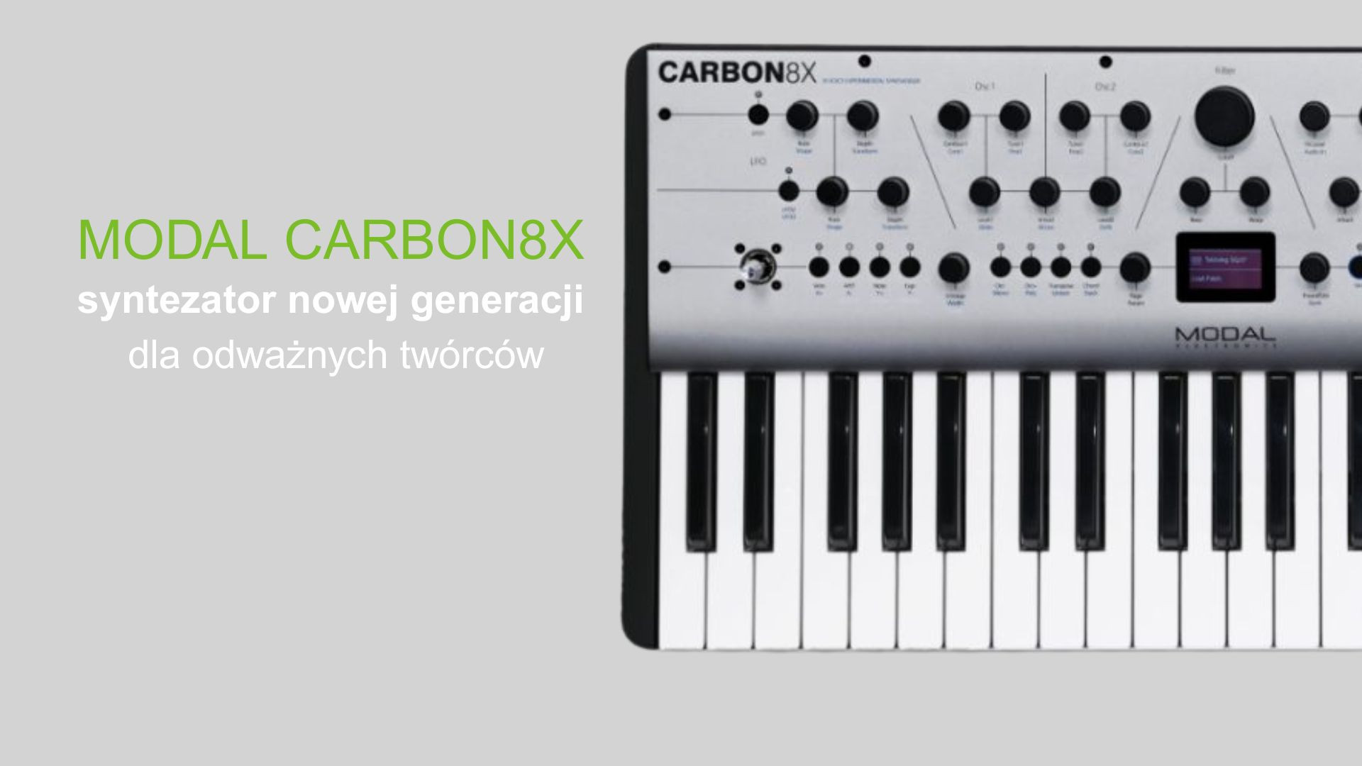 Modal CARBON8X – syntezator nowej generacji dla odważnych twórców