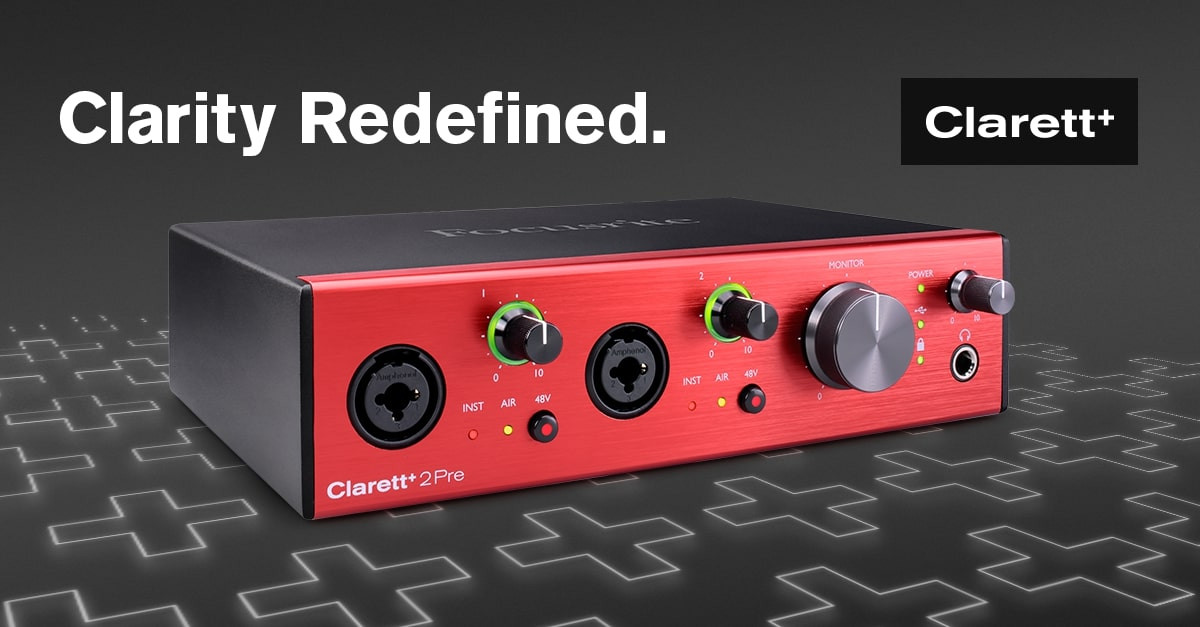 PREMIERA: Focusrite Clarett+ - nowe oblicze klarowności.