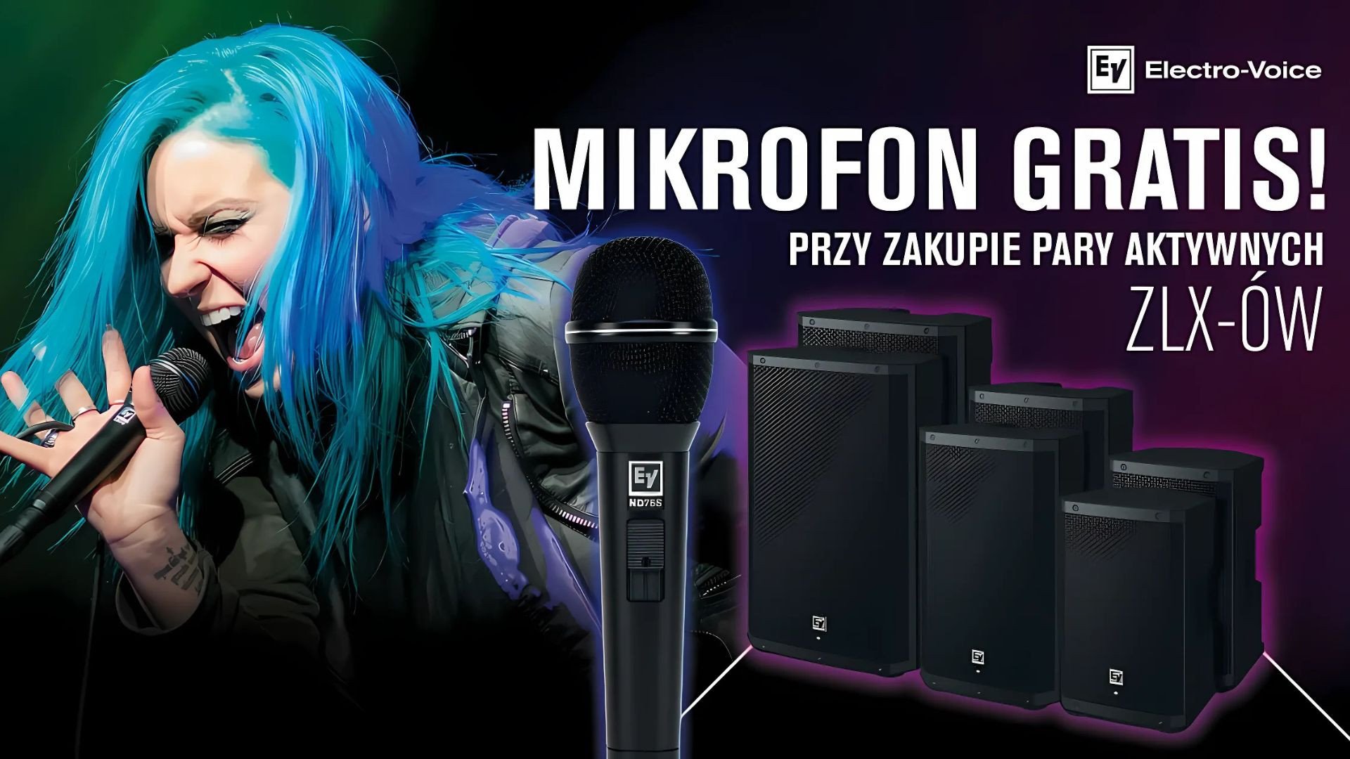 Mikrofon gratis do głośników Electro-Voice ZLX-G2 – wyjątkowa promocja!