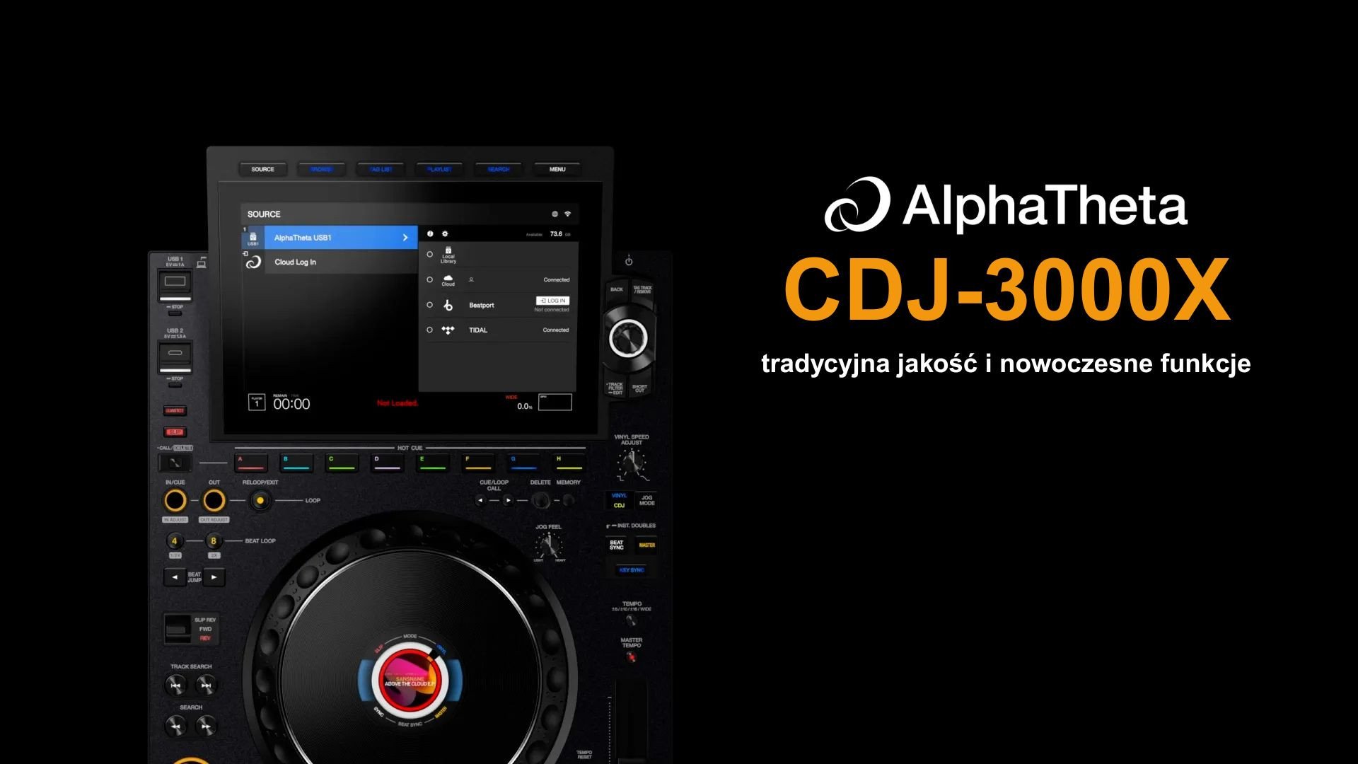 AlphaTheta CDJ-3000X – profesjonalny odtwarzacz nowej generacji