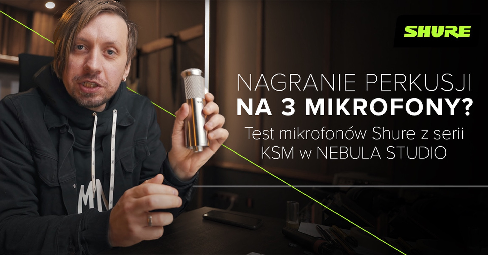 Nebula Studio testuje mikrofony Shure KSM 