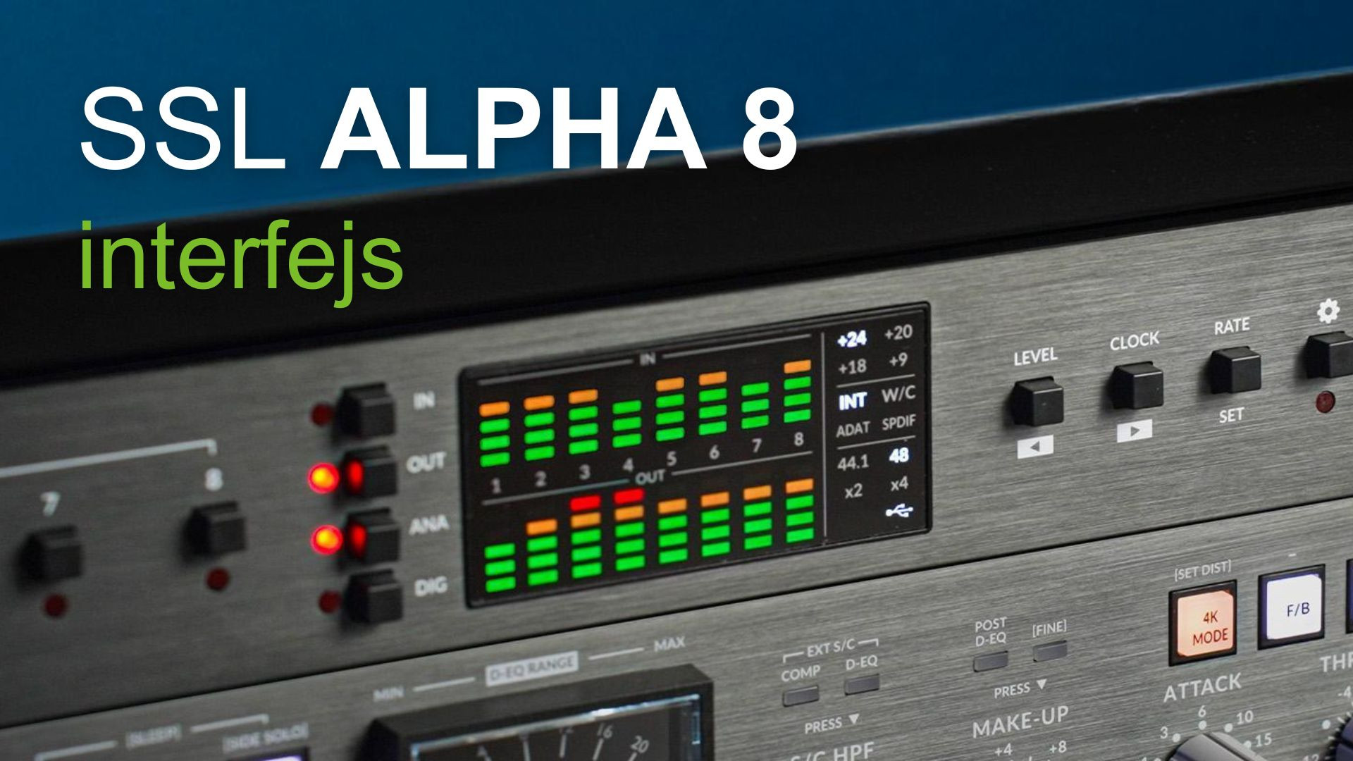 SSL Alpha 8 – Profesjonalna jakość dźwięku bez kompromisów