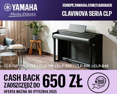 KUP PIANINO YAMAHA Z SERII CLP I ODBIERZ CASHBACK!