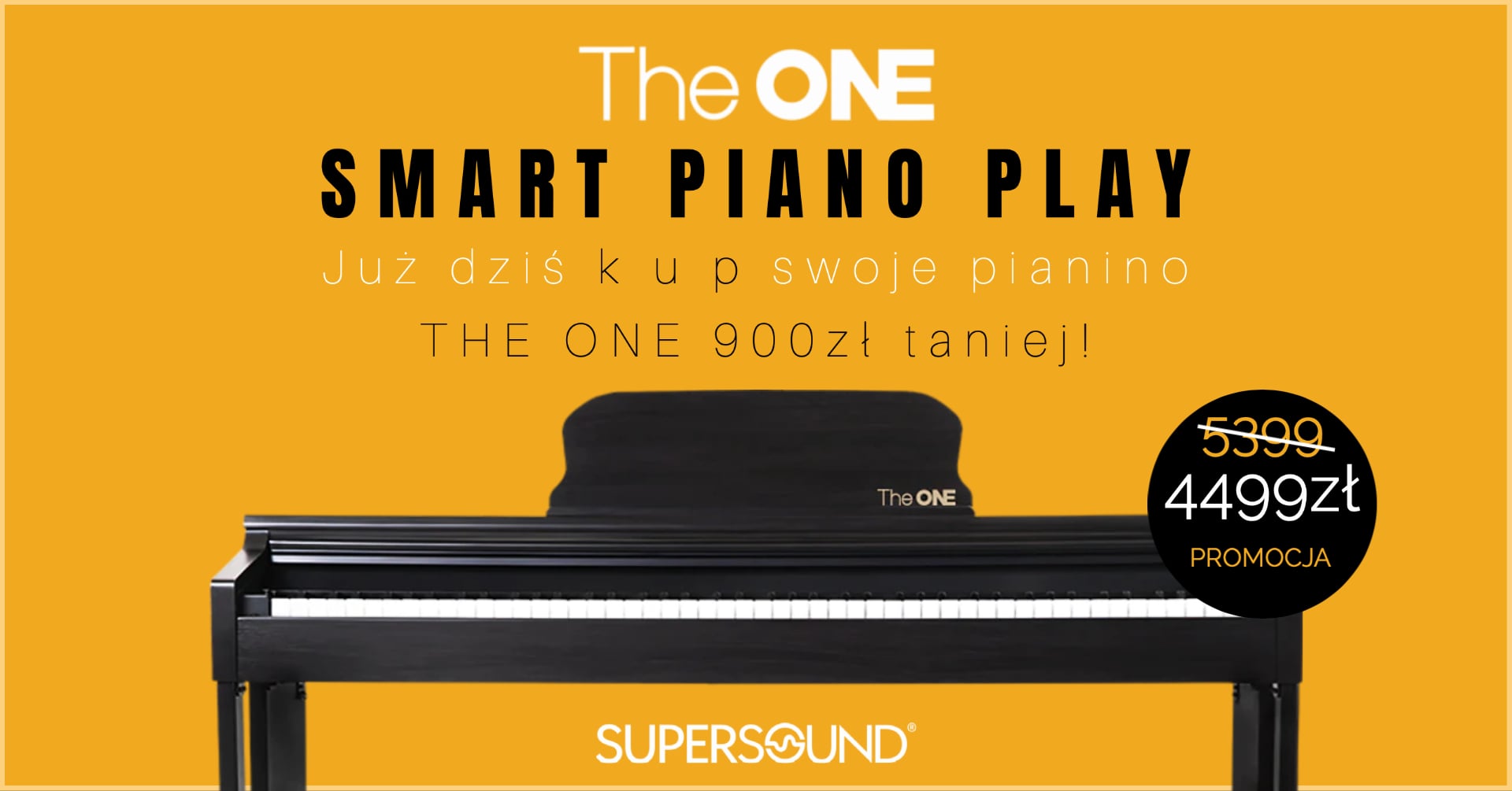 The ONE Smart Piano PLAY teraz 900zł TANIEJ!